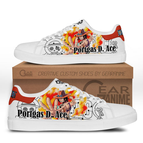 Sabo en Ace Skate Sneakers Aangepaste Anime OP-schoenen